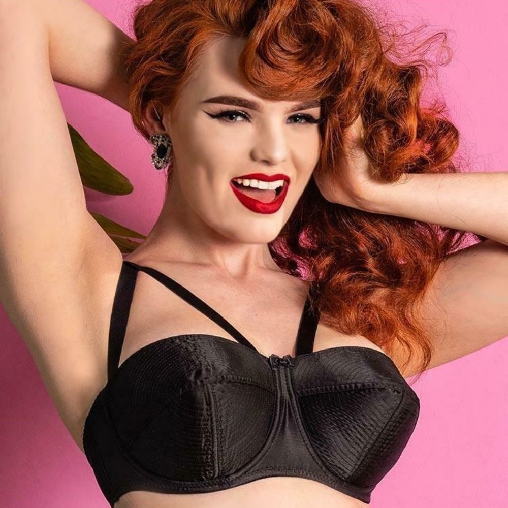 What Katie Did "Bizarre Nouveau" Bra in Black Size 34DD